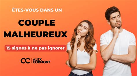 signe d'un couple malheureux|signes de malheureux.